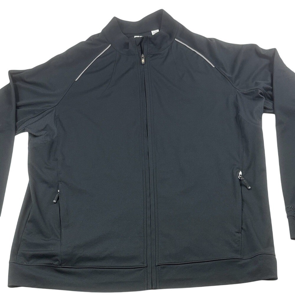 Cutter & Buck‎ Full Zip Dry Tec Moisture Wicking Jacket Mens Size XL Black